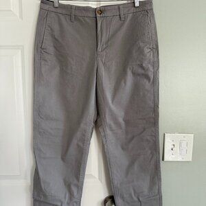 J. Crew High Rise Girlfriend Chino Gray Pant